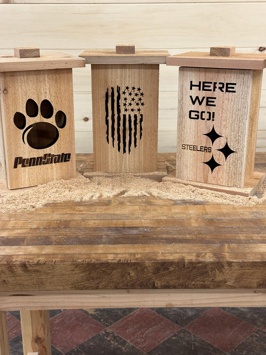 Themed Wood Lantern